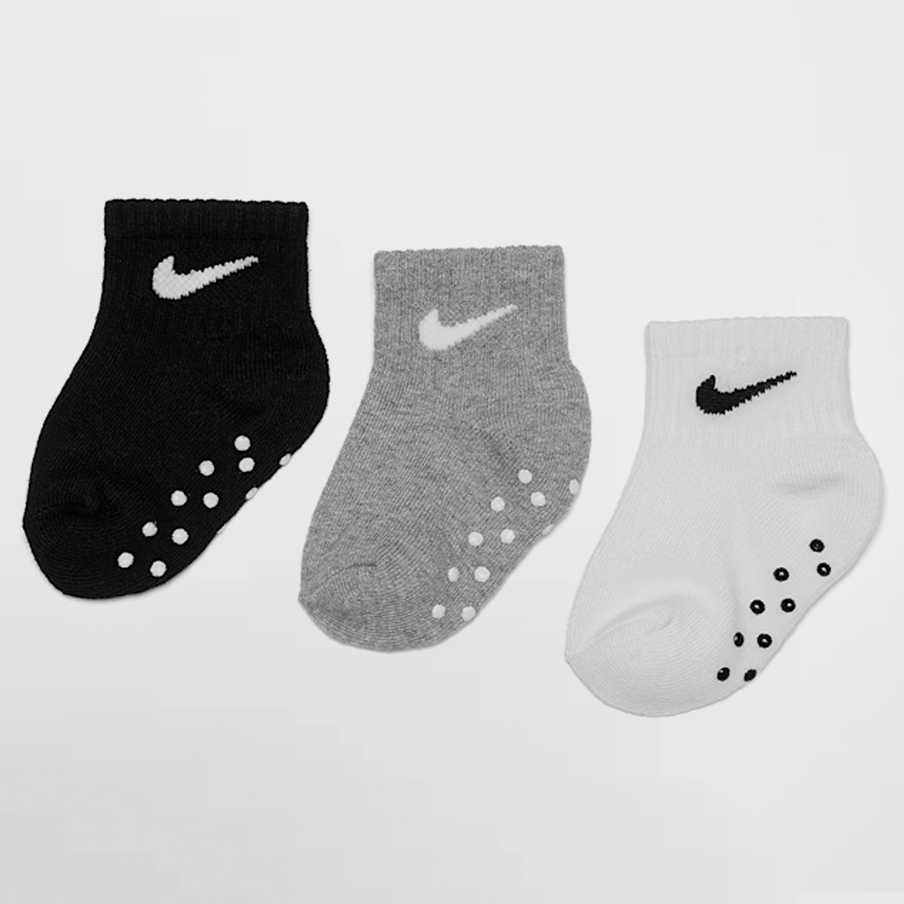 NIKE CALCETIN PACK 3 INF. CORE SWOOSH ANKLE NO SLIP 3PK - N0053 023