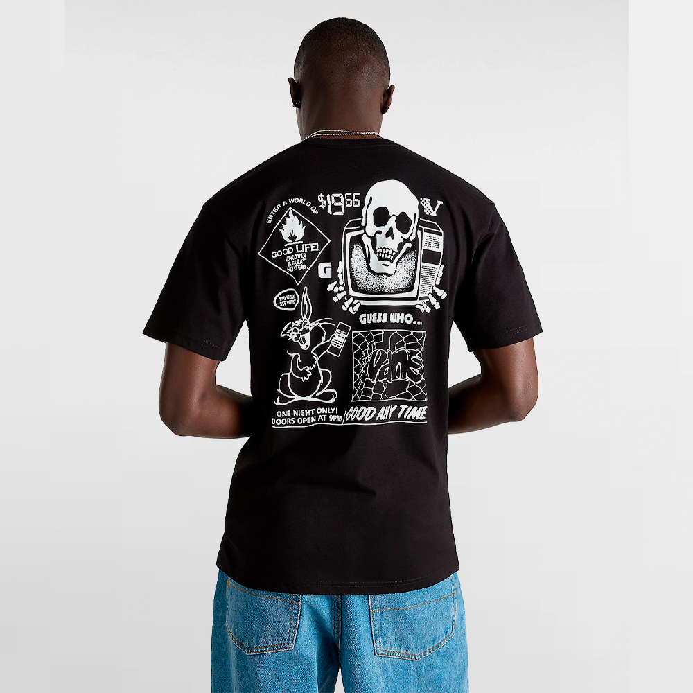 VANS CAMISETA CRAZY EDDY SS - VN000HFNBLK