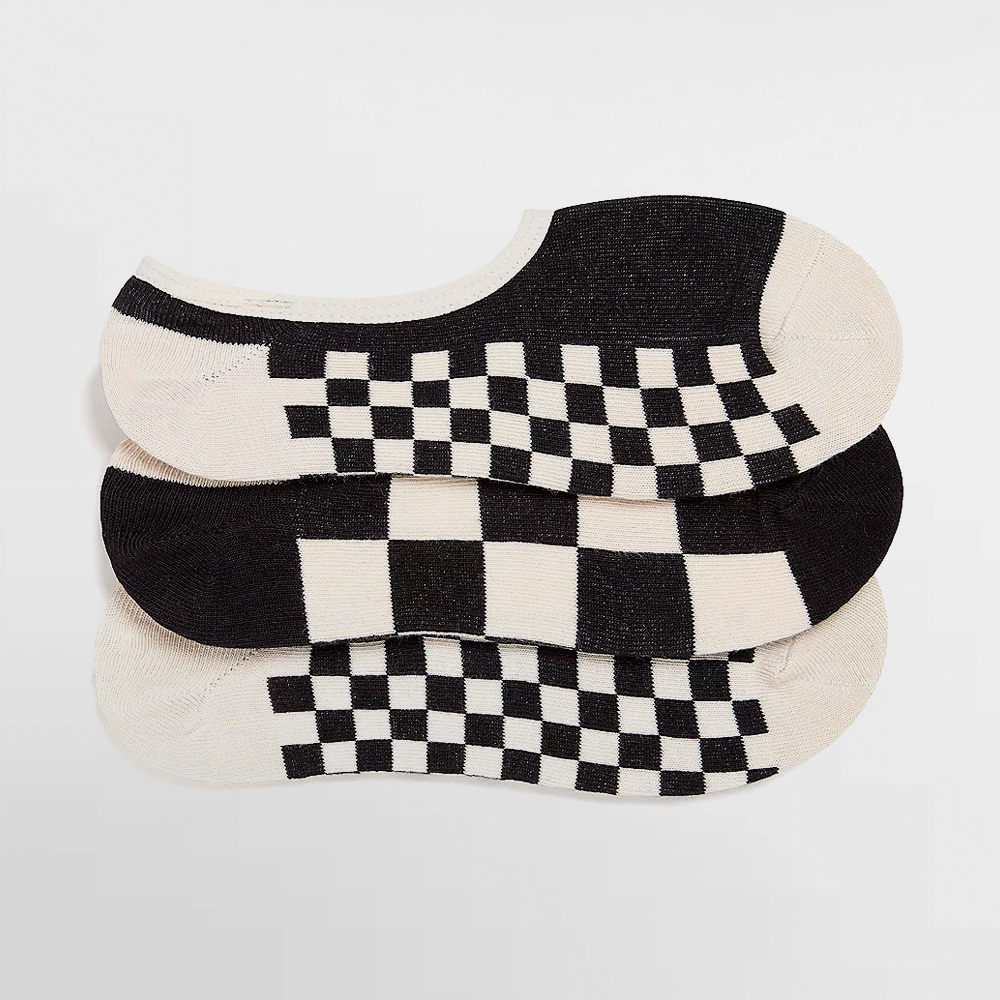 VANS CALCETIN PACK 3 W. CHECKER CANOODLE - VN000HTPBLK