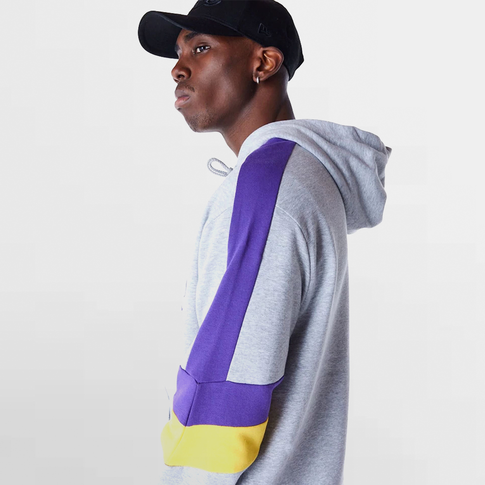 NEW ERA CANGURO COLOUR BLOCK OS HOOD ( LAKERS ) - 60564801