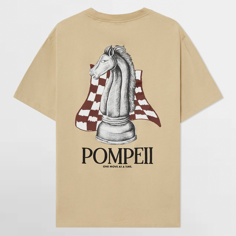 POMPEII  CAMISETA CHESS ALMOND TEE - H-04-001-20-4000