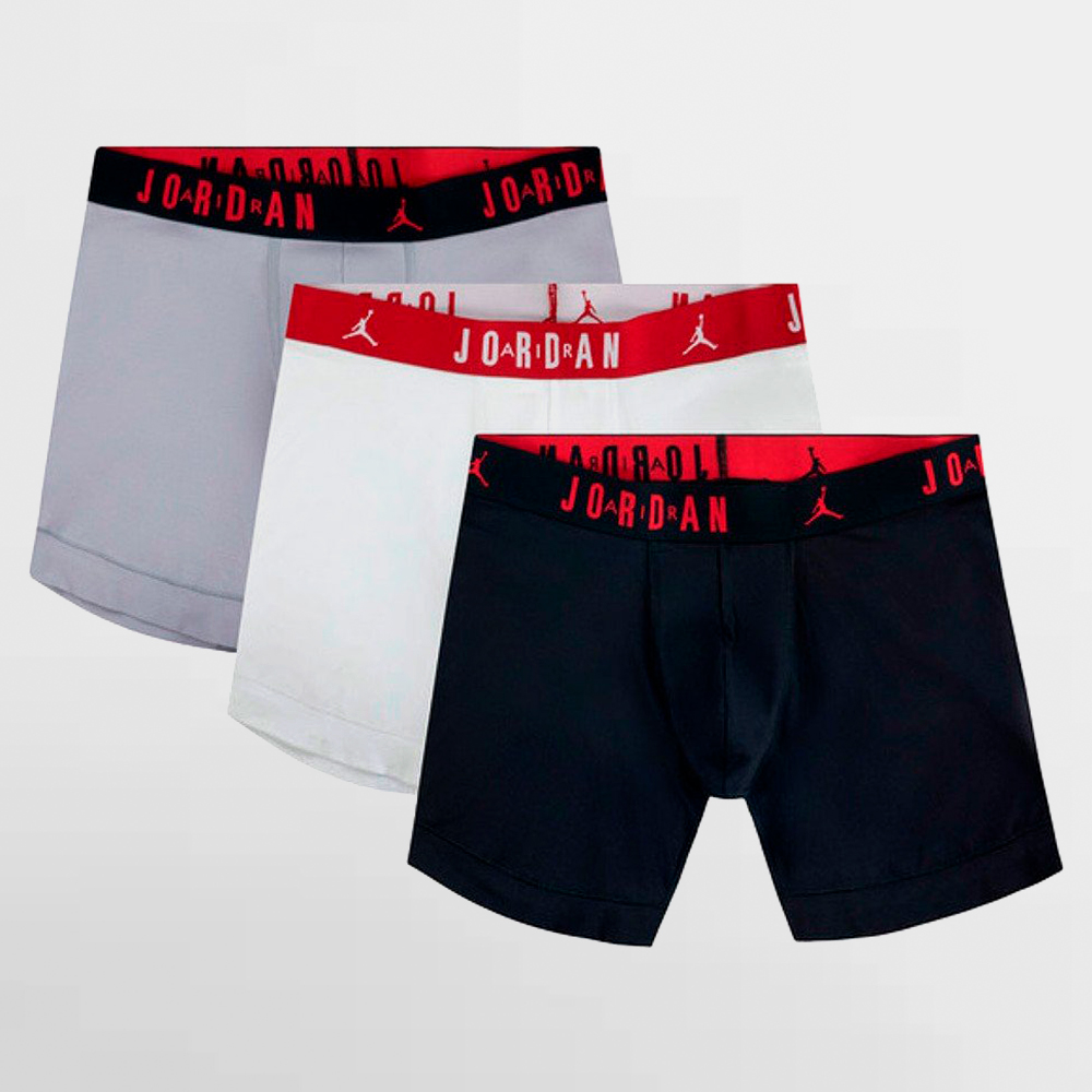 NIKE BOXER FLIGHT COTTON 3PK TRUNK - JM0693 F66