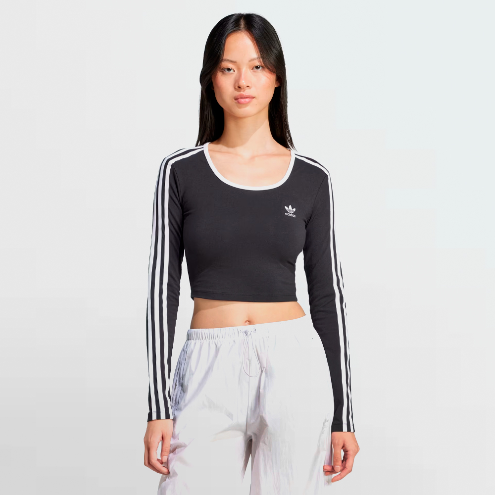 ADIDAS CAMISA M/LARGA 3S LS CROP - JD4624