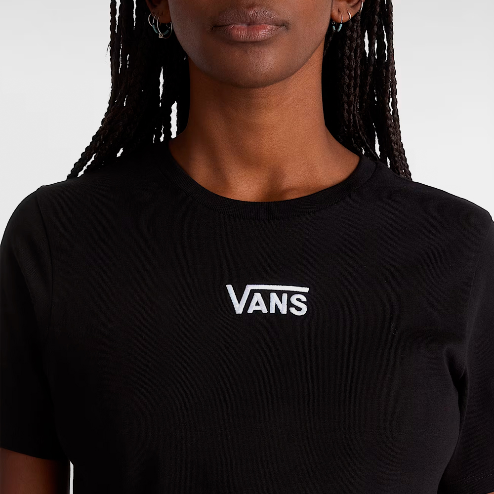 VANS CAMISETA W. FLYING V CREW CROP II - VN000GFFBLK