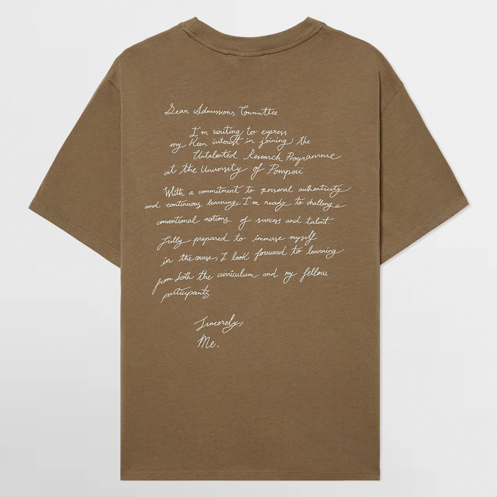 POMPEII  CAMISETA ADMISSION LETTER TEE - H-04-001-20-7000