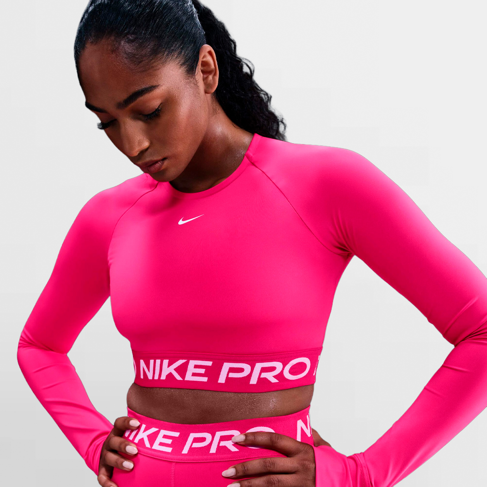 NIKE CAMISETA M/L W. PRO 365 CROP - FV5484 666