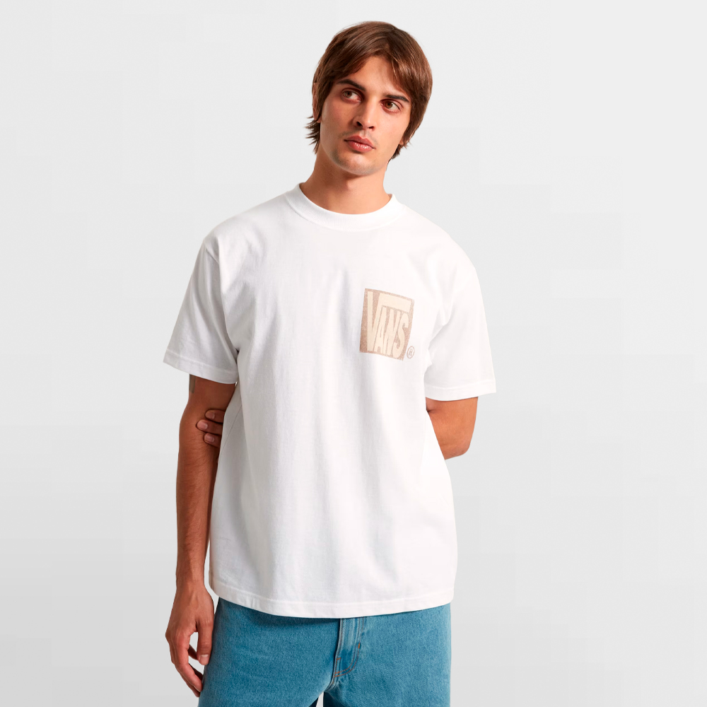 VANS CAMISETA STRETCH STACK CRACKLE TEE - VN000SWEWHT