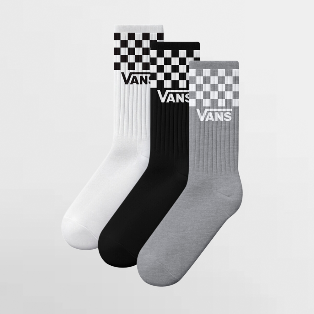 VANS CALCETIN PACK 3 CLASSIC CHECK CREW - VN000QBUY28