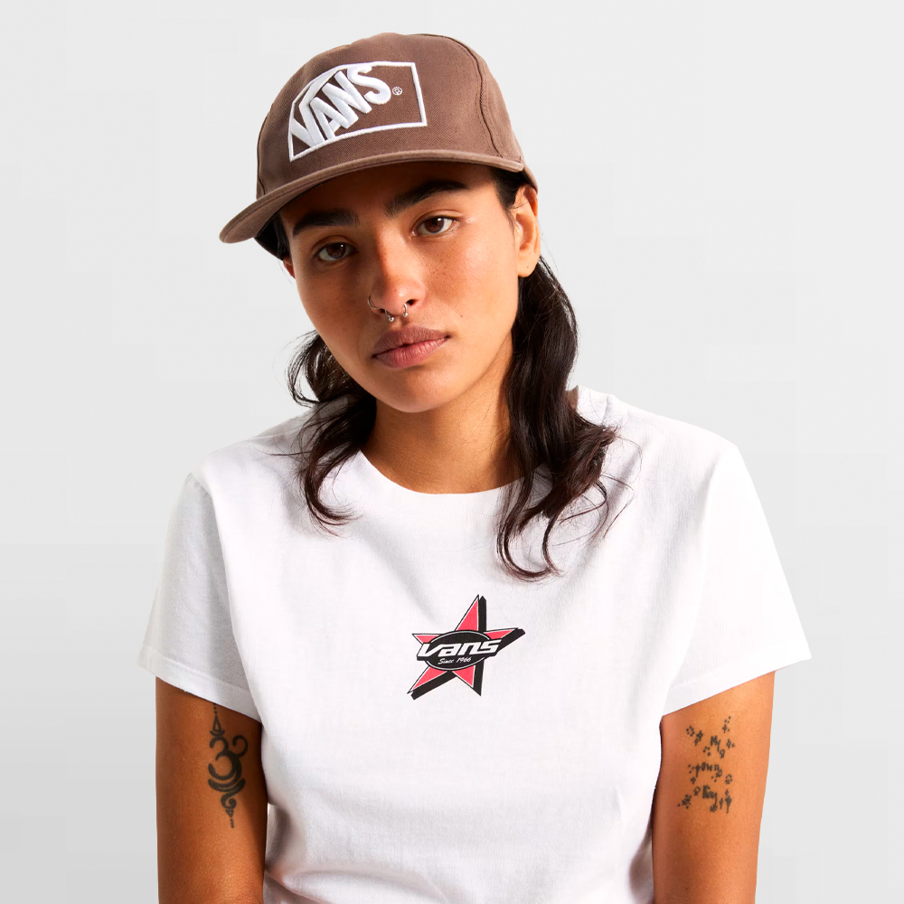 VANS CAMISETA W. STARMARKED SS BABY TEE - VN000SWBWHT