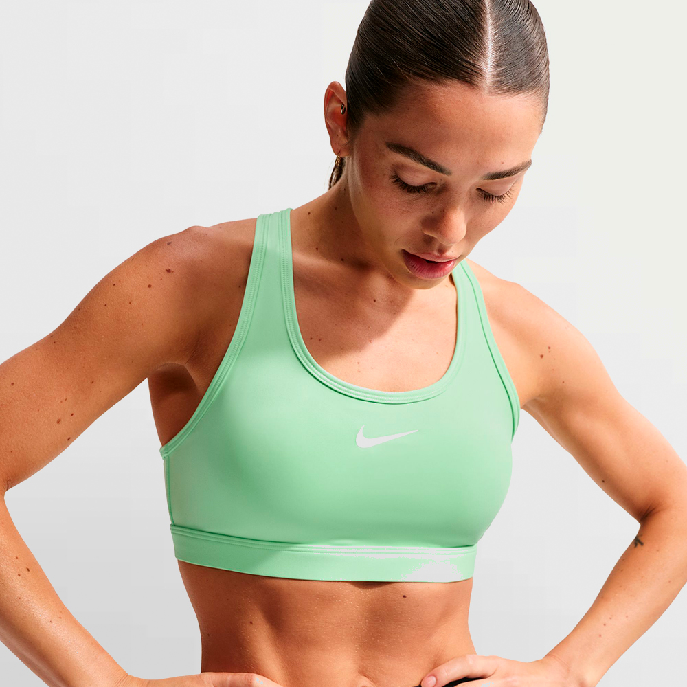 NIKE TOP W. SWOOSH MEDIUM SUPPORT - DX6821 391