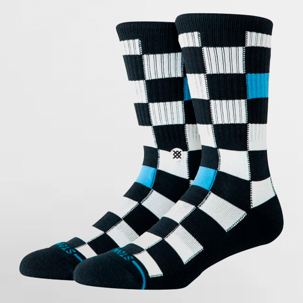 STANCE CALCETIN CHEF CHECK CREW ( BLK ) - A556A26CHF